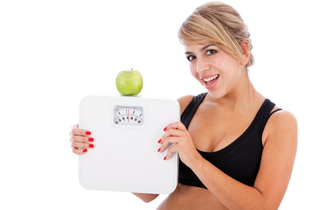 Apfel zur Gewichtsabnahme bei einer faulen Diät