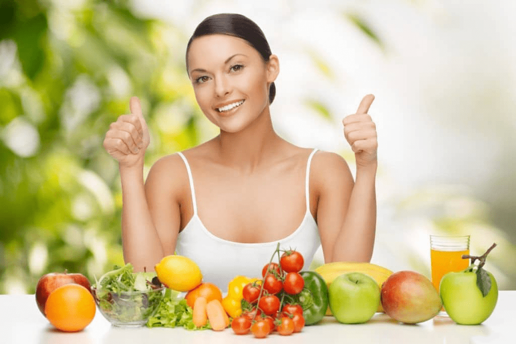 Obst und Gemüse auf Diät