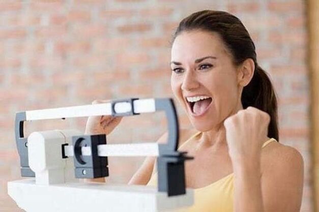 Gewichtsverlust bei einer Frau in einer Woche